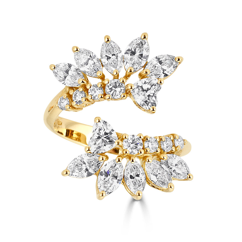 Zircon Butterfly Open Ring Luxury Cubic Zirconia Fancy Finger Rings | Wish